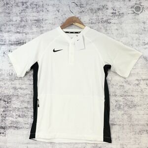 NWT Nike Batting Cage Coach Windbreaker Windshirt Men's Small White DO9715-100